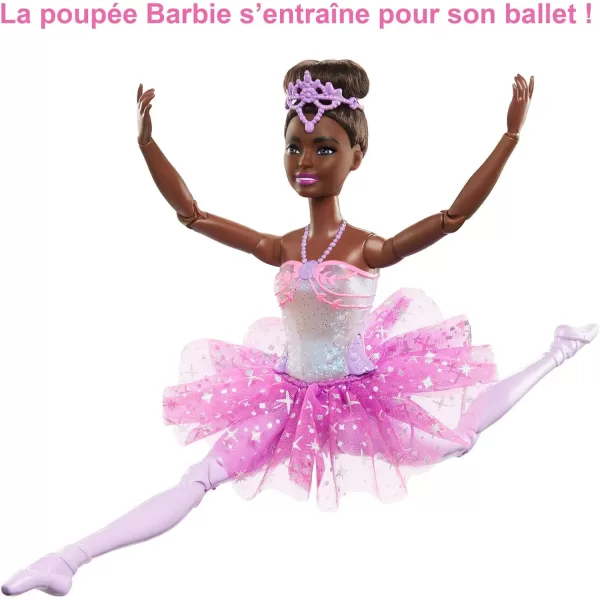 Barbie Dreamtopia Doll Twinkle Lights Posable Ballerina with 5 LightUp Shows Sparkly Pink Tutu Blonde Hair amp TiaraDanceClassicElegant Blackpurple