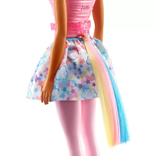 Barbie Dreamtopia Doll with Removable Unicorn Headband amp Tail Blue amp Purple Fantasy Hair amp Rainbow Skirt Unicorn ToyModern Multicolor