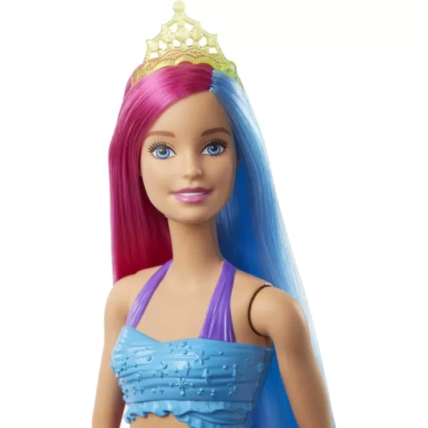 Barbie Dreamtopia Mermaid Doll 12inch Pink and Blue Hair with Tiara For 3 to 7 Year OldsBarbie Dreamtopia Mermaid Doll 12inch Pink and Blue Hair with Tiara For 3 to 7 Year Olds