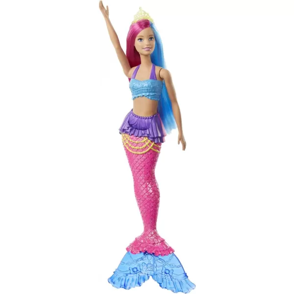 Barbie Dreamtopia Mermaid Doll 12inch Pink and Blue Hair with Tiara For 3 to 7 Year OldsBarbie Dreamtopia Mermaid Doll 12inch Pink and Blue Hair with Tiara For 3 to 7 Year Olds