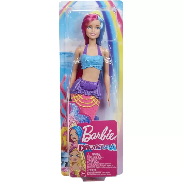 Barbie Dreamtopia Mermaid Doll 12inch Pink and Blue Hair with Tiara For 3 to 7 Year OldsBarbie Dreamtopia Mermaid Doll 12inch Pink and Blue Hair with Tiara For 3 to 7 Year Olds