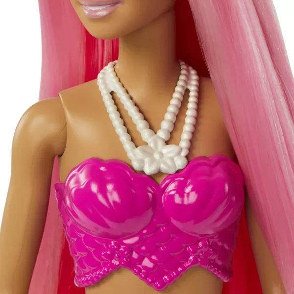 Barbie Dreamtopia Mermaid Doll Pink Hair Pink amp Yellow Ombre Tail amp Tiara AccessoryHot Pink Hot Pink