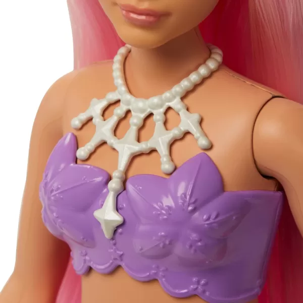 Barbie Dreamtopia Mermaid Doll Pink Hair Pink amp Yellow Ombre Tail amp Tiara AccessoryPurple Multicolor