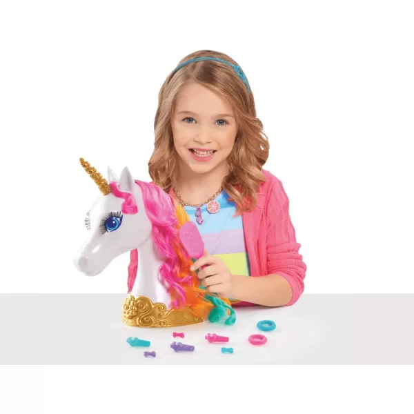 Barbie Dreamtopia Unicorn Styling Head 10pieces Kids Toys for Ages 3 Up by Just Play1 Count Pack of 1