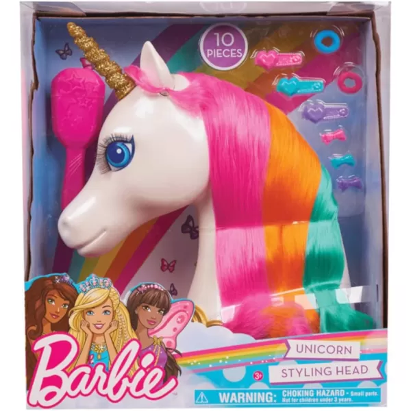 Barbie Dreamtopia Unicorn Styling Head 10pieces Kids Toys for Ages 3 Up by Just Play1 Count Pack of 1