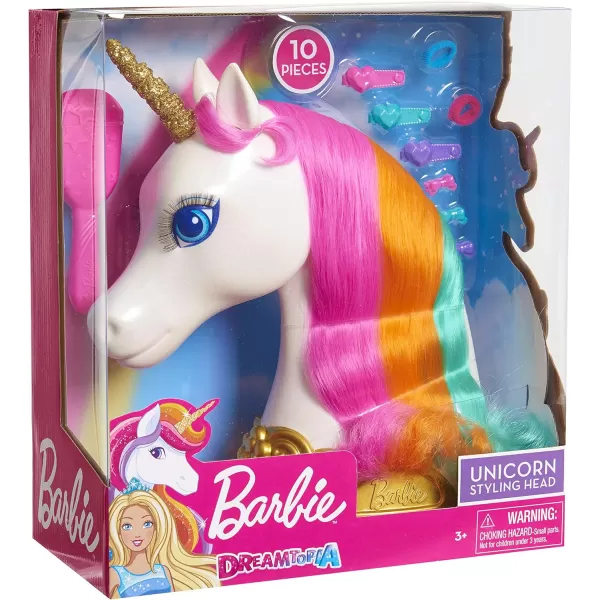 Barbie Dreamtopia Unicorn Styling Head 10pieces Kids Toys for Ages 3 Up by Just Play1 Count Pack of 4