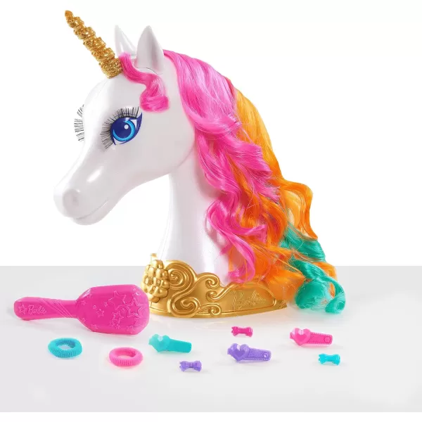 Barbie Dreamtopia Unicorn Styling Head 10pieces Kids Toys for Ages 3 Up by Just Play1 Count Pack of 4