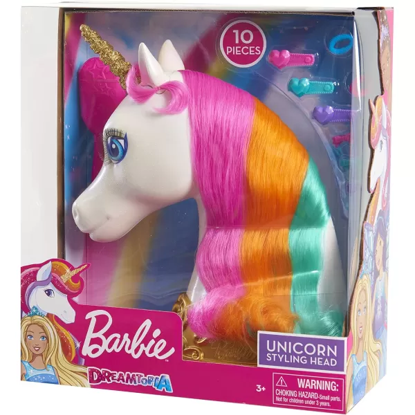 Barbie Dreamtopia Unicorn Styling Head 10pieces Kids Toys for Ages 3 Up by Just Play1 Count Pack of 4