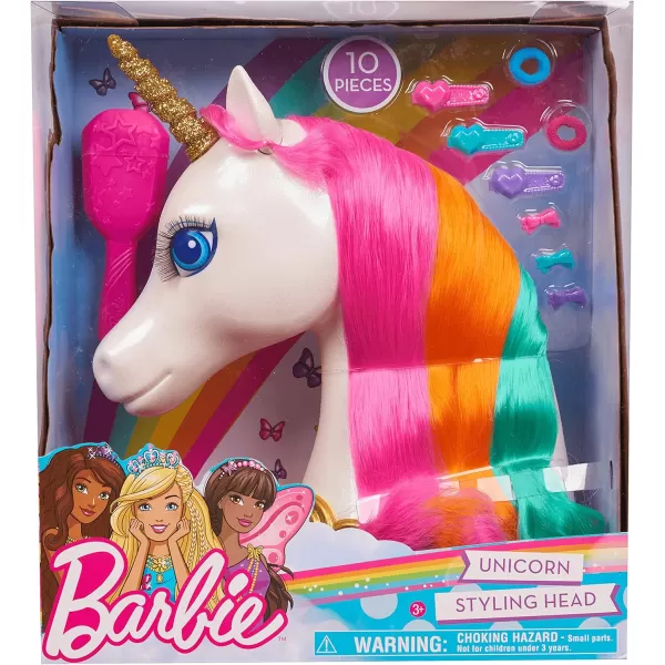 Barbie Dreamtopia Unicorn Styling Head 10pieces Kids Toys for Ages 3 Up by Just Play1 Count Pack of 4