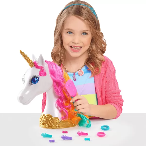 Barbie Dreamtopia Unicorn Styling Head 10pieces Kids Toys for Ages 3 Up by Just Play1 Count Pack of 4