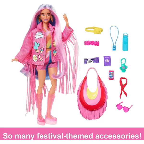 Barbie Extra Fly Doll with DesertThemed Travel Clothes amp Accessories Fringe Jacket amp Oversized BagBarbie Extra Fly Doll with DesertThemed Travel Clothes amp Accessories Fringe Jacket amp Oversized Bag