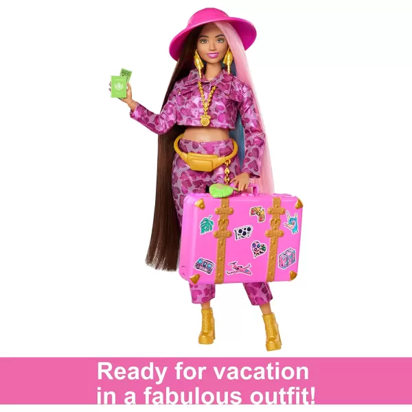 Barbie Extra Fly Ken Doll with BeachThemed Travel Clothes amp Accessories Tropical Outfit with Boogie Board amp Duffel BagSafari