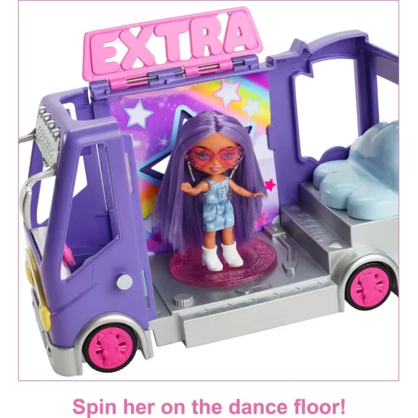 Barbie Extra Mini Minis Doll and Vehicle Playset Expandable Tour Bus with Small Doll Clothes and AccessoriesBarbie Extra Mini Minis Doll and Vehicle Playset Expandable Tour Bus with Small Doll Clothes and Accessories