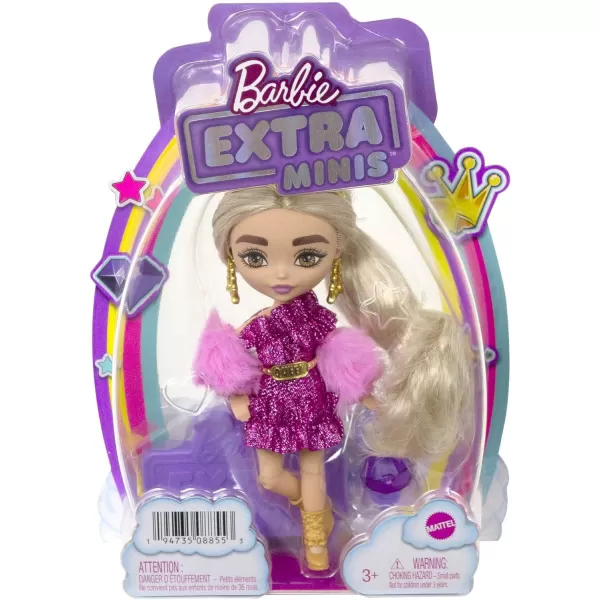 Barbie Extra Minis Doll 8 55 in Wearing Shimmery Dress amp Furry Shrug with Doll Stand amp Accessories Toy for Kids Ages 3 Years Old amp UpBarbie Extra Minis Doll 8 55 in Wearing Shimmery Dress amp Furry Shrug with Doll Stand amp Accessories Toy for Kids Ages 3 Years Old amp Up