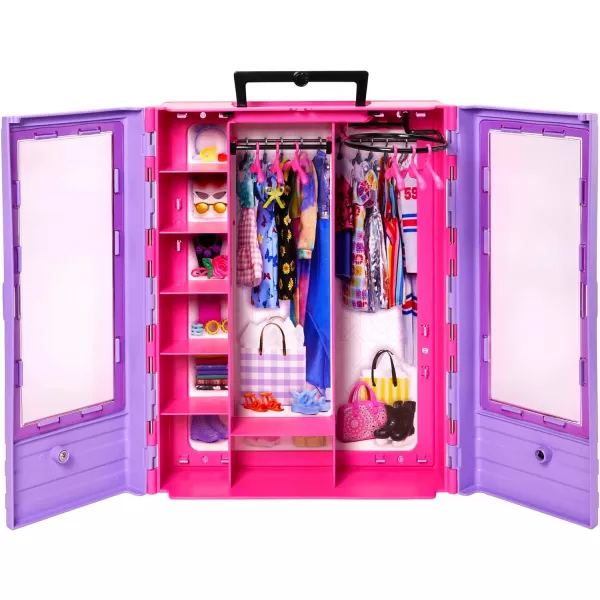 Barbie Fashionistas Playset Ultimate Closet with 6 Hangers and Multiple Storage Spaces Plus FoldOut Clothing RackFashionistas Closet