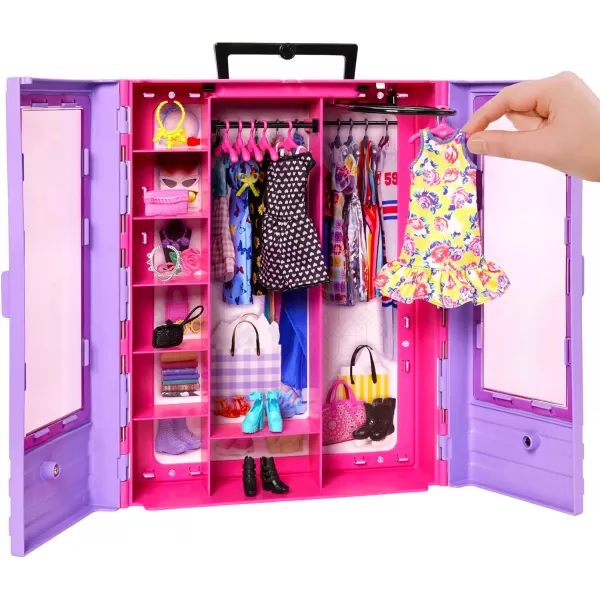 Barbie Fashionistas Playset Ultimate Closet with 6 Hangers and Multiple Storage Spaces Plus FoldOut Clothing RackFashionistas Closet