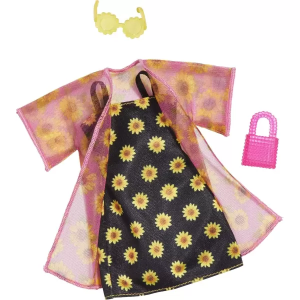 Barbie Fashions 2Pack 2 Outfits amp 2 Accessories Shirt Shorts amp Kimono Sleeveless Sunflower Dress Purse amp Sunglasses Kids 3 Years Old amp UpBarbie Fashions 2Pack 2 Outfits amp 2 Accessories Shirt Shorts amp Kimono Sleeveless Sunflower Dress Purse amp Sunglasses Kids 3 Years Old amp Up