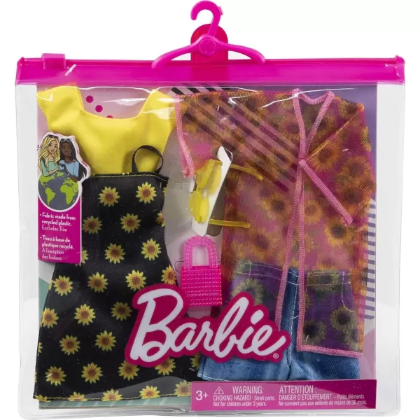 Barbie Fashions 2Pack 2 Outfits amp 2 Accessories Shirt Shorts amp Kimono Sleeveless Sunflower Dress Purse amp Sunglasses Kids 3 Years Old amp UpBarbie Fashions 2Pack 2 Outfits amp 2 Accessories Shirt Shorts amp Kimono Sleeveless Sunflower Dress Purse amp Sunglasses Kids 3 Years Old amp Up