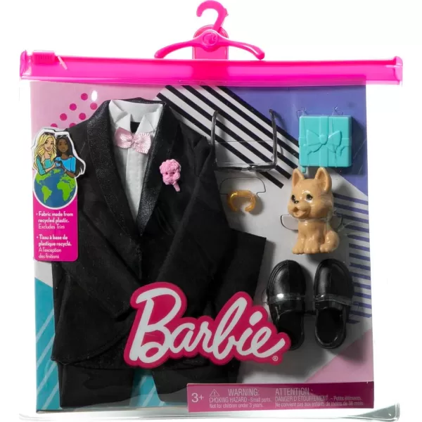 Barbie Fashions Doll Clothes and Accessories Set 2 PicnicThemed Dresses with Basket and Shoes for 2 Complete OutfitsBox Multicolor