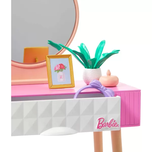 Barbie Furniture and Accessories Doll House Decor Set with Dishwasher Theme Kitchen AddOn with Counter SinkVanity Set Multicolor