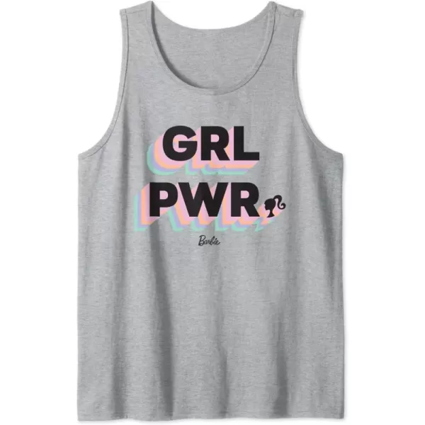 Barbie Girl Power Tank TopHeather Grey