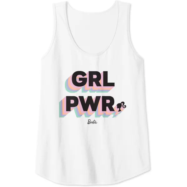 Barbie Girl Power Tank TopWhite