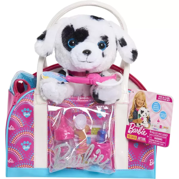 Barbie Hug amp Kiss Pet 9Piece Doctor Set with Dalmatian Puppy Kids Toys for Ages 3 Up by Just PlayBarbie Hug amp Kiss Pet 9Piece Doctor Set with Dalmatian Puppy Kids Toys for Ages 3 Up by Just Play