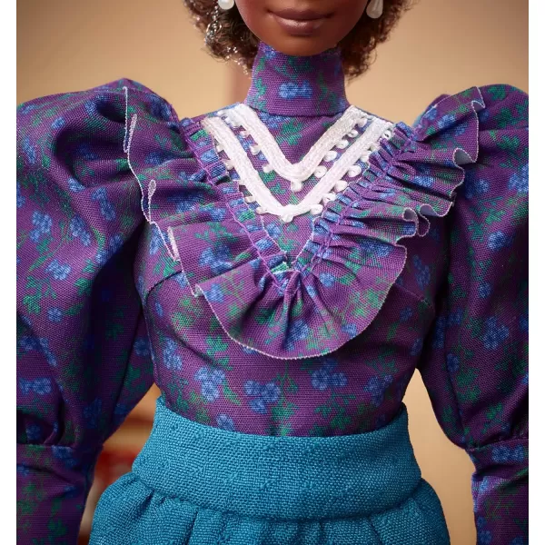 Barbie Inspiring Women Doll Madam CJ Walker Collectible with Puff Sleeve Blouse and FullLength SkirtBarbie Inspiring Women Doll Madam CJ Walker Collectible with Puff Sleeve Blouse and FullLength Skirt