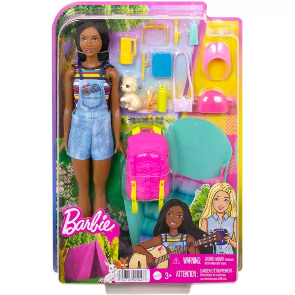 Barbie It Takes Two Doll amp Accessories Malibu Camping Playset with Doll Pet Puppy amp 10 Accessories Including Sleeping BagBrooklyn Camping