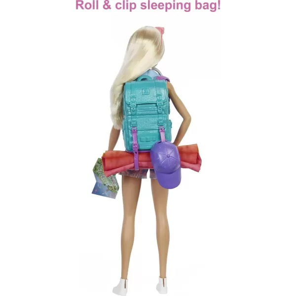 Barbie It Takes Two Doll amp Accessories Malibu Camping Playset with Doll Pet Puppy amp 10 Accessories Including Sleeping BagMalibu Camping