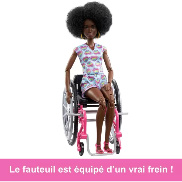 Barbie Ken Fashionistas Doll 167 with Wheelchair and Ramp Wearing TieDye Shirt Black Shorts and Accessories Amazon ExclusiveRainbow Hearts