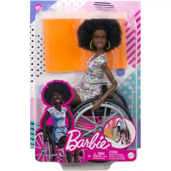 Barbie Ken Fashionistas Doll 167 with Wheelchair and Ramp Wearing TieDye Shirt Black Shorts and Accessories Amazon ExclusiveRainbow Hearts