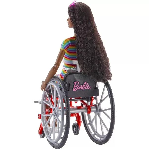 Barbie Ken Fashionistas Doll 167 with Wheelchair and Ramp Wearing TieDye Shirt Black Shorts and Accessories Amazon ExclusiveRainbow Stripes