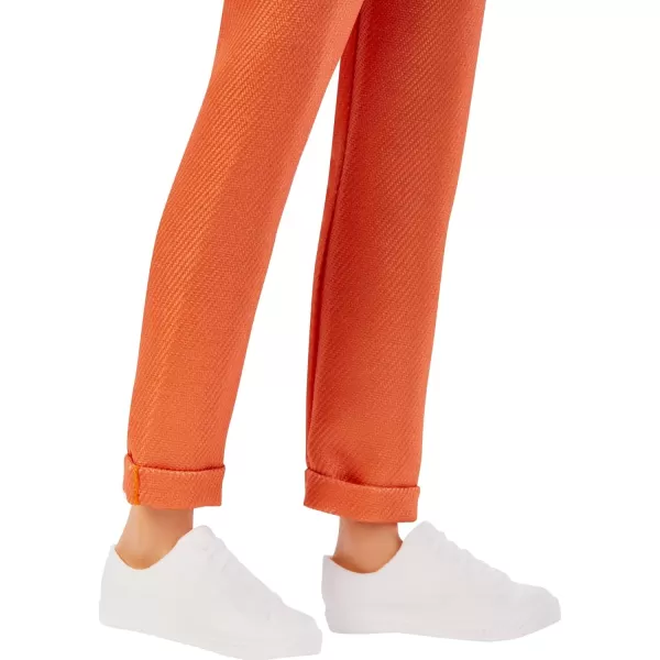 Barbie Ken Fashionistas Doll 184 with Brown Cropped Hair Hawaiian Shirt Orange Pants and White Deck Shoes1 Count Pack of 1