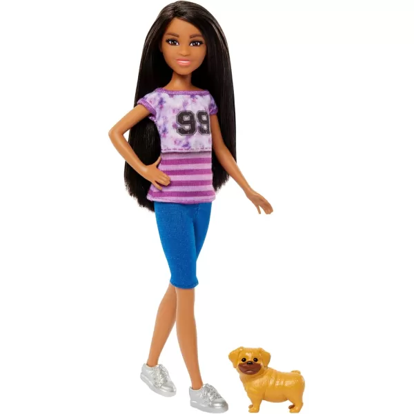 Barbie Ligaya Doll with Pet Dog from and Stacie to The Rescue Movie Toys Dark Hair DollLigaya