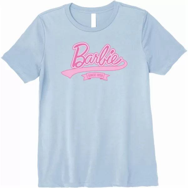 Barbie Logo  Since 1959 Premium TShirtBaby Blue