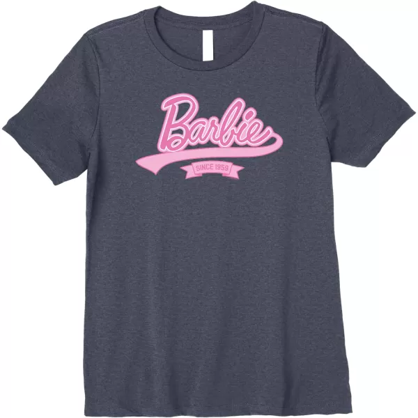 Barbie Logo  Since 1959 Premium TShirtHeather Blue