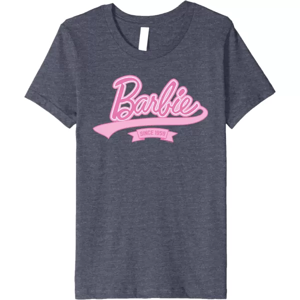 Barbie Logo  Since 1959 Premium TShirtHeather Blue