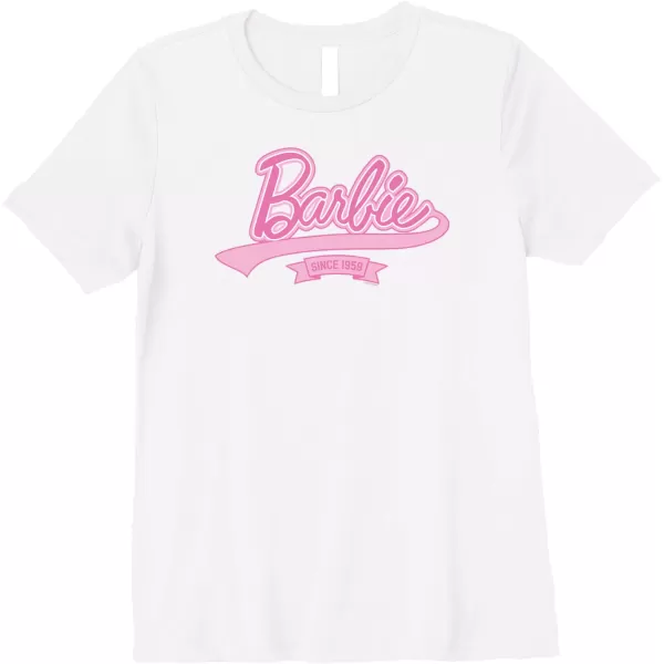 Barbie Logo  Since 1959 Premium TShirtWhite