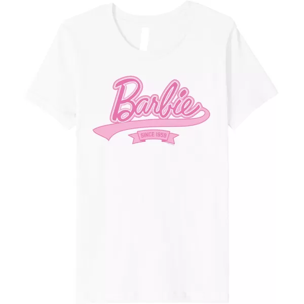 Barbie Logo  Since 1959 Premium TShirtWhite