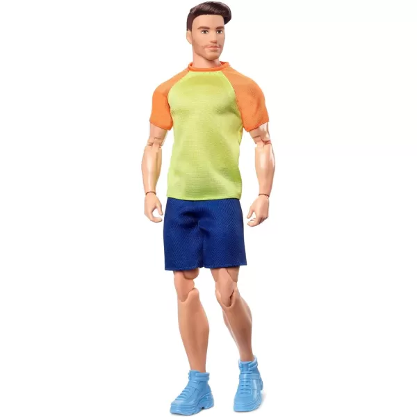 Barbie Looks Doll with Curly Blonde Hair Dressed in Ruched Crop Top amp Satiny Lavender Shorts Posable Made to Move Body For 6 years and olderKen  Brown Hair  Beard