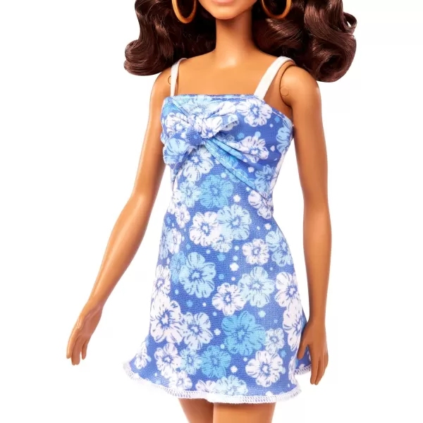 Barbie Loves the Ocean Doll Brunette with Blue Sundress and Accessories Doll and Clothes Made From Recycled PlasticsModern Multicolor