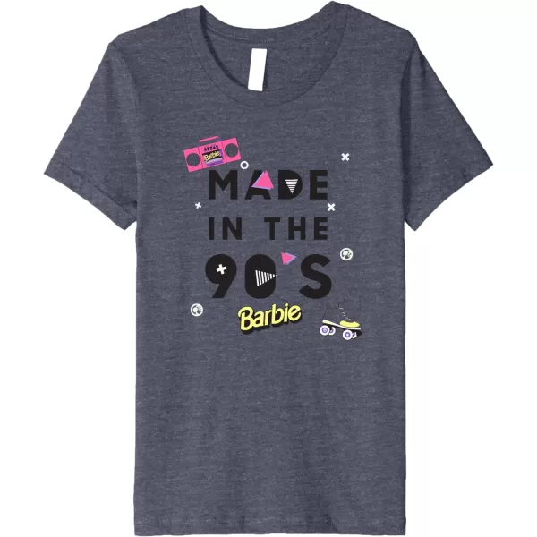 Barbie Made in the 90s Premium TShirtHeather Blue