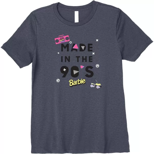 Barbie Made in the 90s Premium TShirtHeather Blue