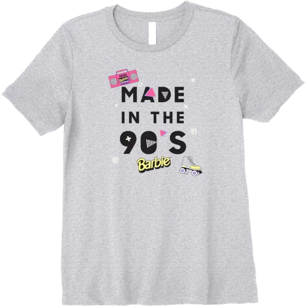 Barbie Made in the 90s Premium TShirtHeather Grey