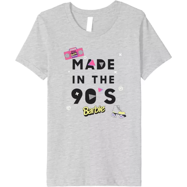 Barbie Made in the 90s Premium TShirtHeather Grey