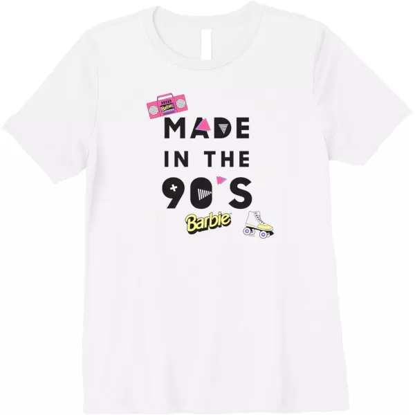 Barbie Made in the 90s Premium TShirtWhite