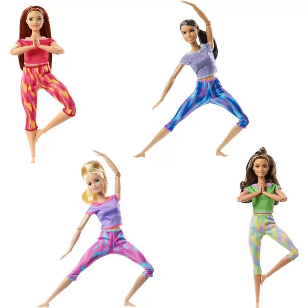 Barbie Made to Move Doll with 22 Flexible Joints amp Long Wavy Brunette Hair Wearing Athleisurewear for Kids 3 to 7 Years Old  GreenSingle