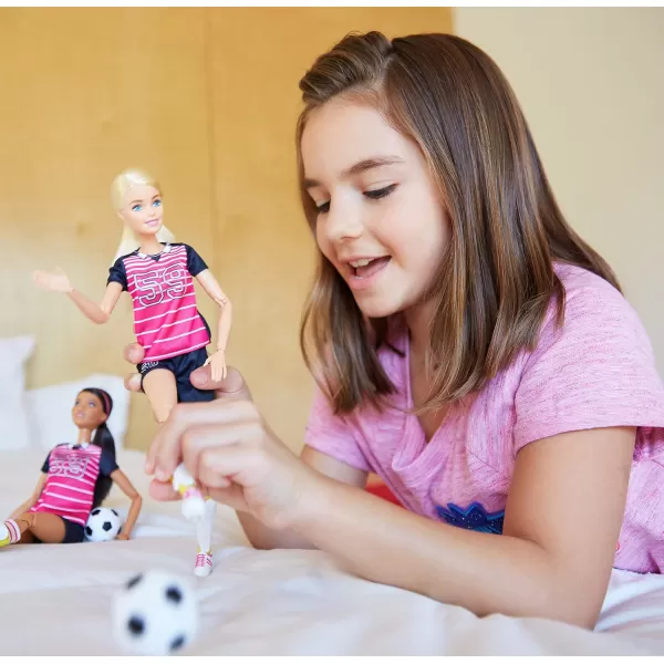 Barbie Made to Move Posable Soccer Player DollBarbie Made to Move Posable Soccer Player Doll