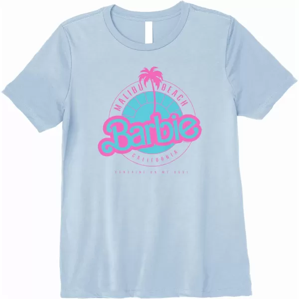 Barbie Malibu Beach California Premium TShirtBaby Blue